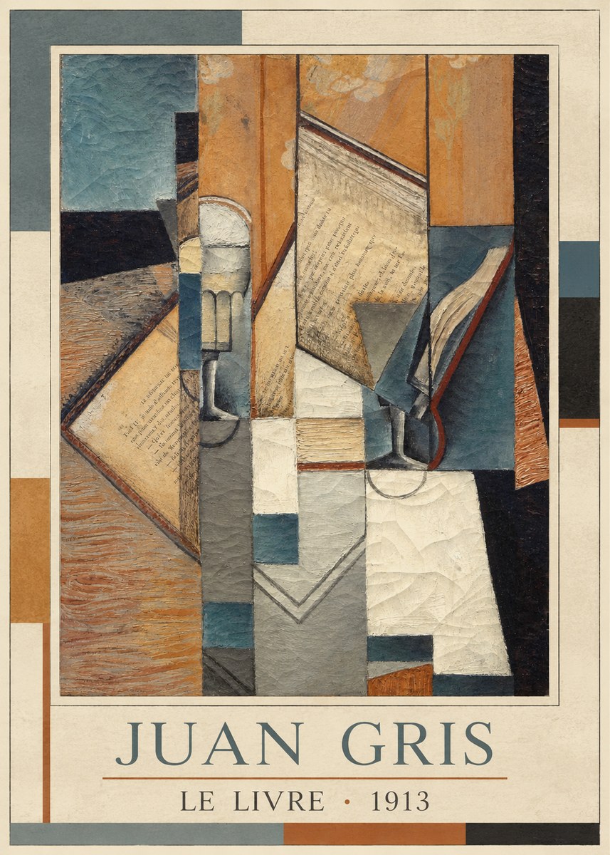 Juan Gris Le Livre No3 - Plakat