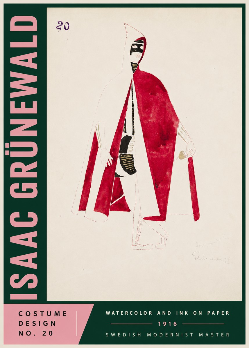 Isaac Grünewald Costume Design No. 20 No4 - Plakat