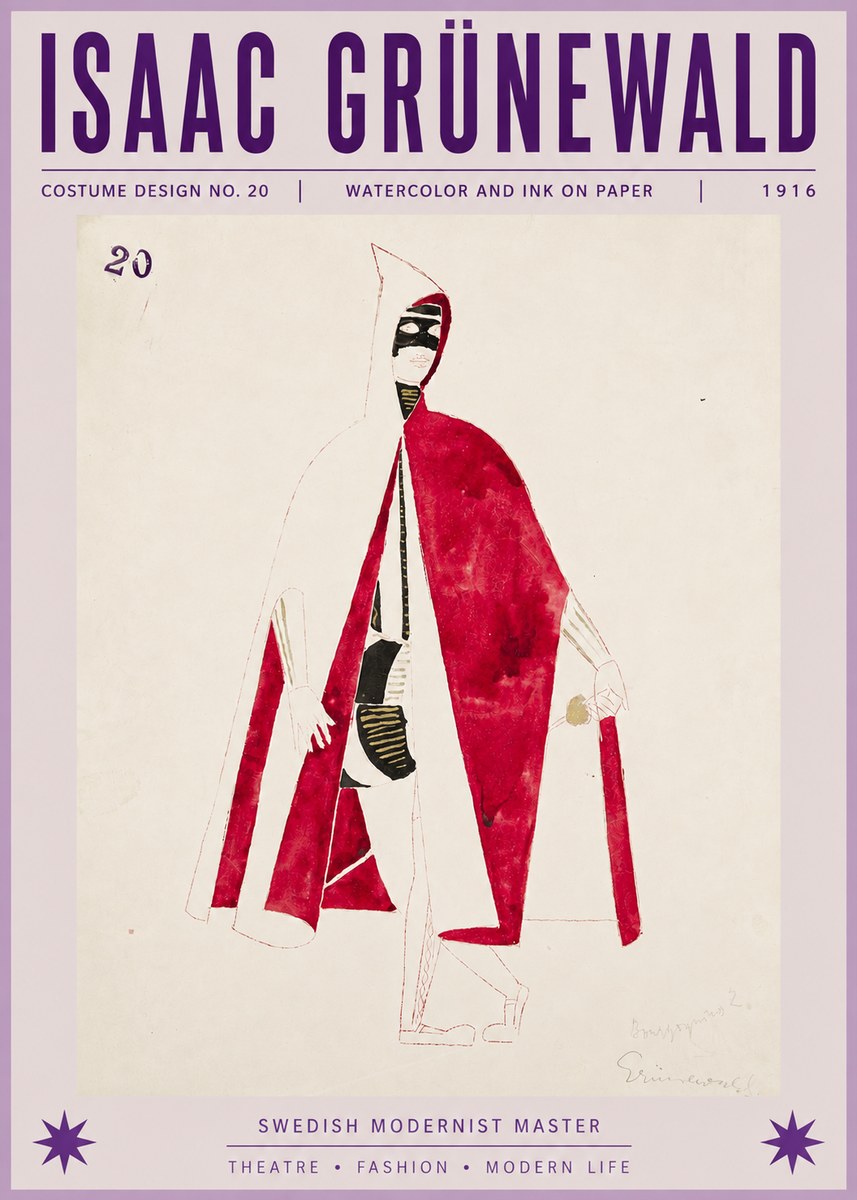 Isaac Grünewald Costume Design No. 20 No6 - Plakat