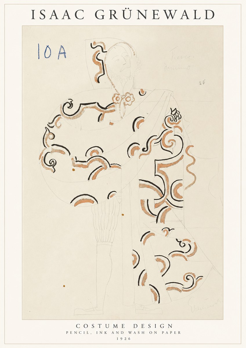 Isaac Grünewald Costume Design VIII No1 - Plakat