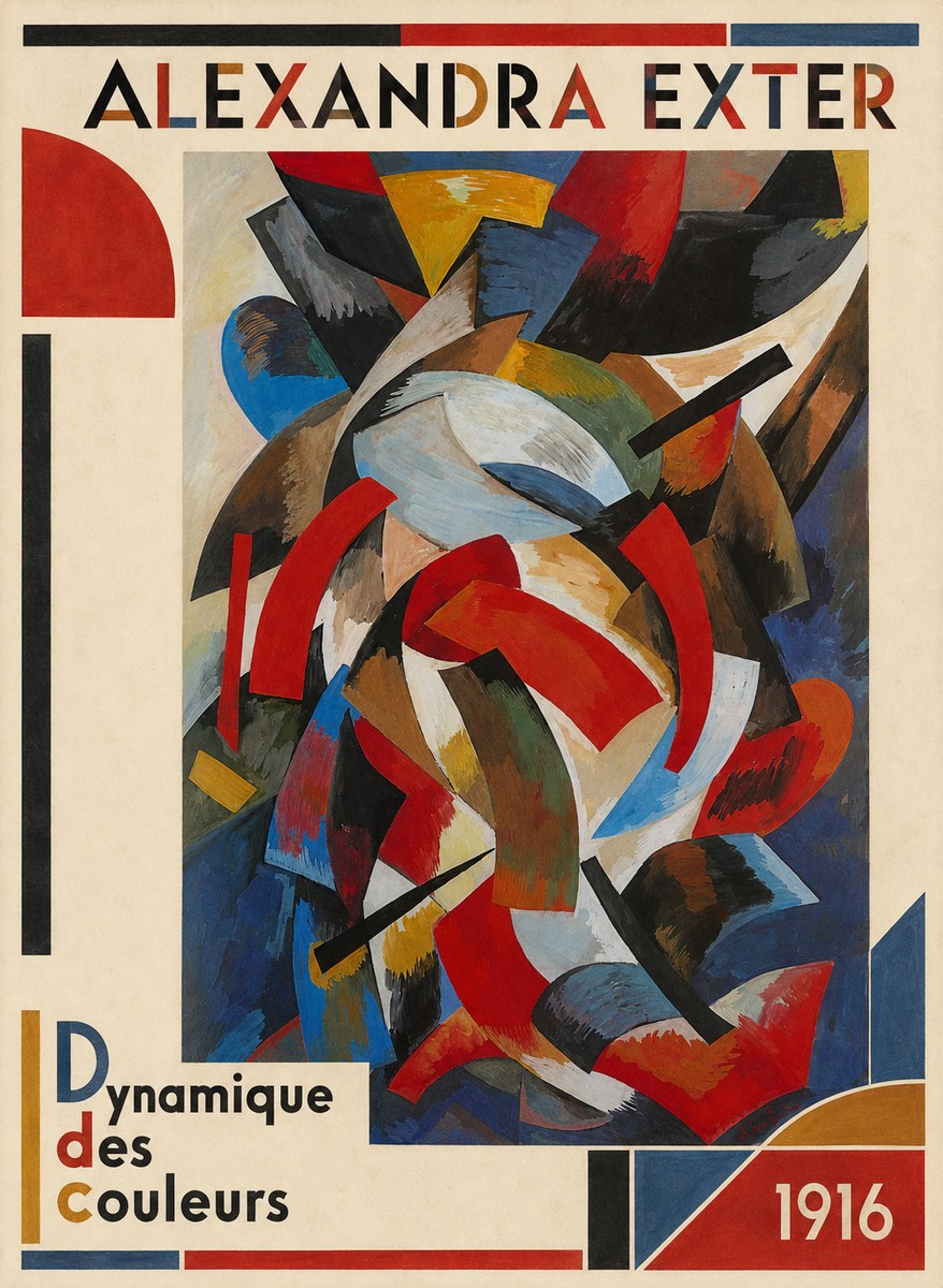 Alexandra Exter Dynamique Des Couleurs 1916 No3 - Plakat