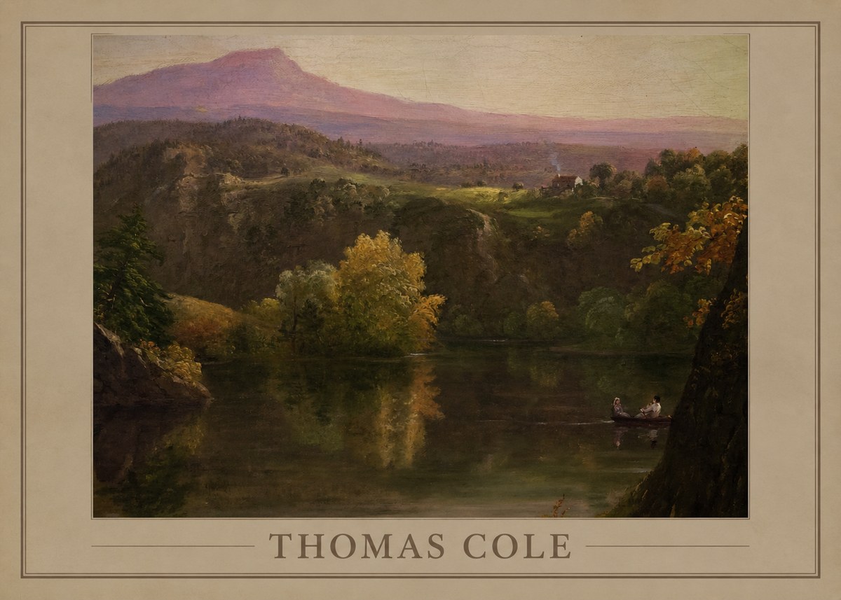 Thomas Cole View of the Catskill Mountains, Early Autumn No2 - Plakat