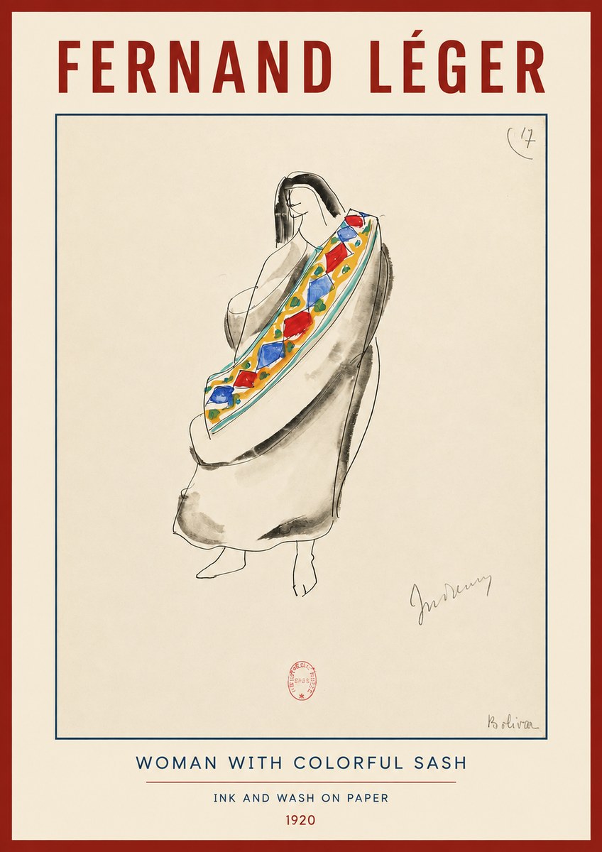 Fernand Léger Indienne, Bolivia No2 - Plakat
