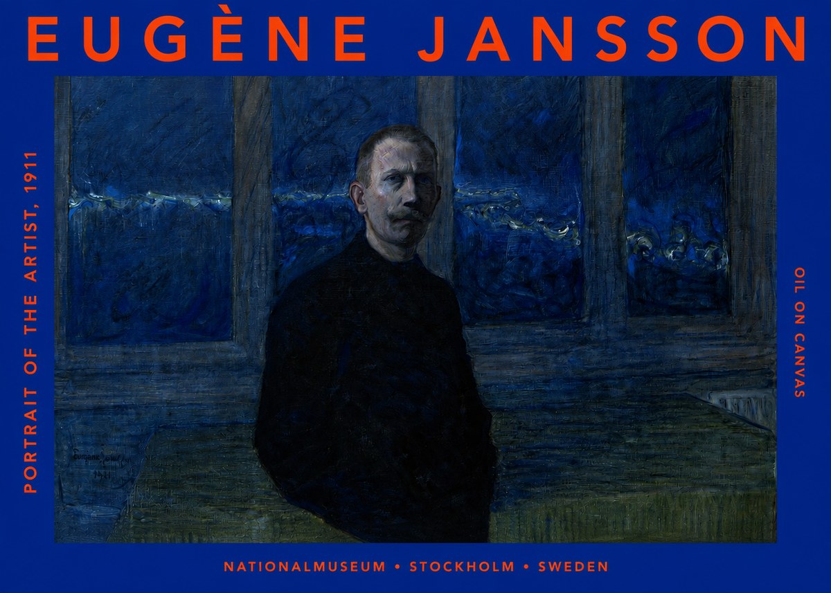Eugène Jansson Portrait of the Artist, 1911 No2 - Plakat