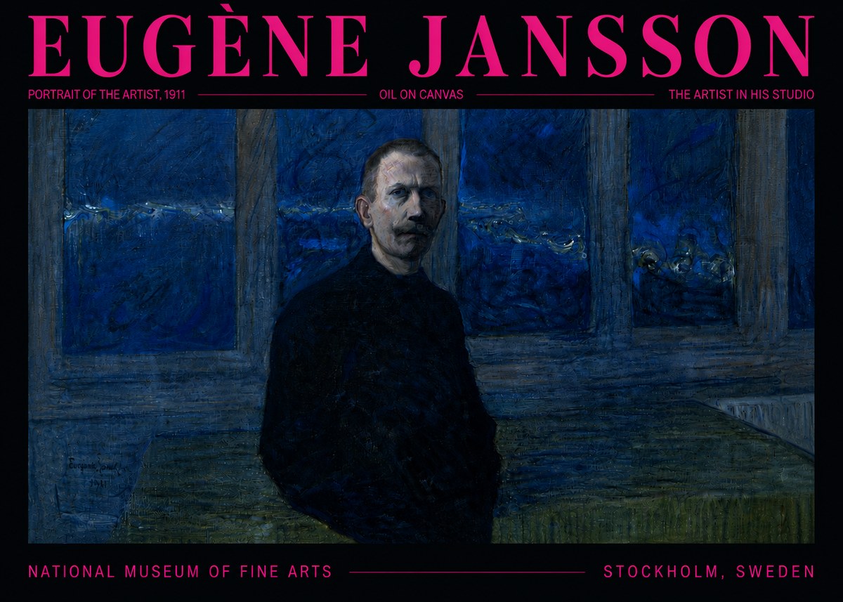 Eugène Jansson Portrait of the Artist, 1911 No5 - Plakat