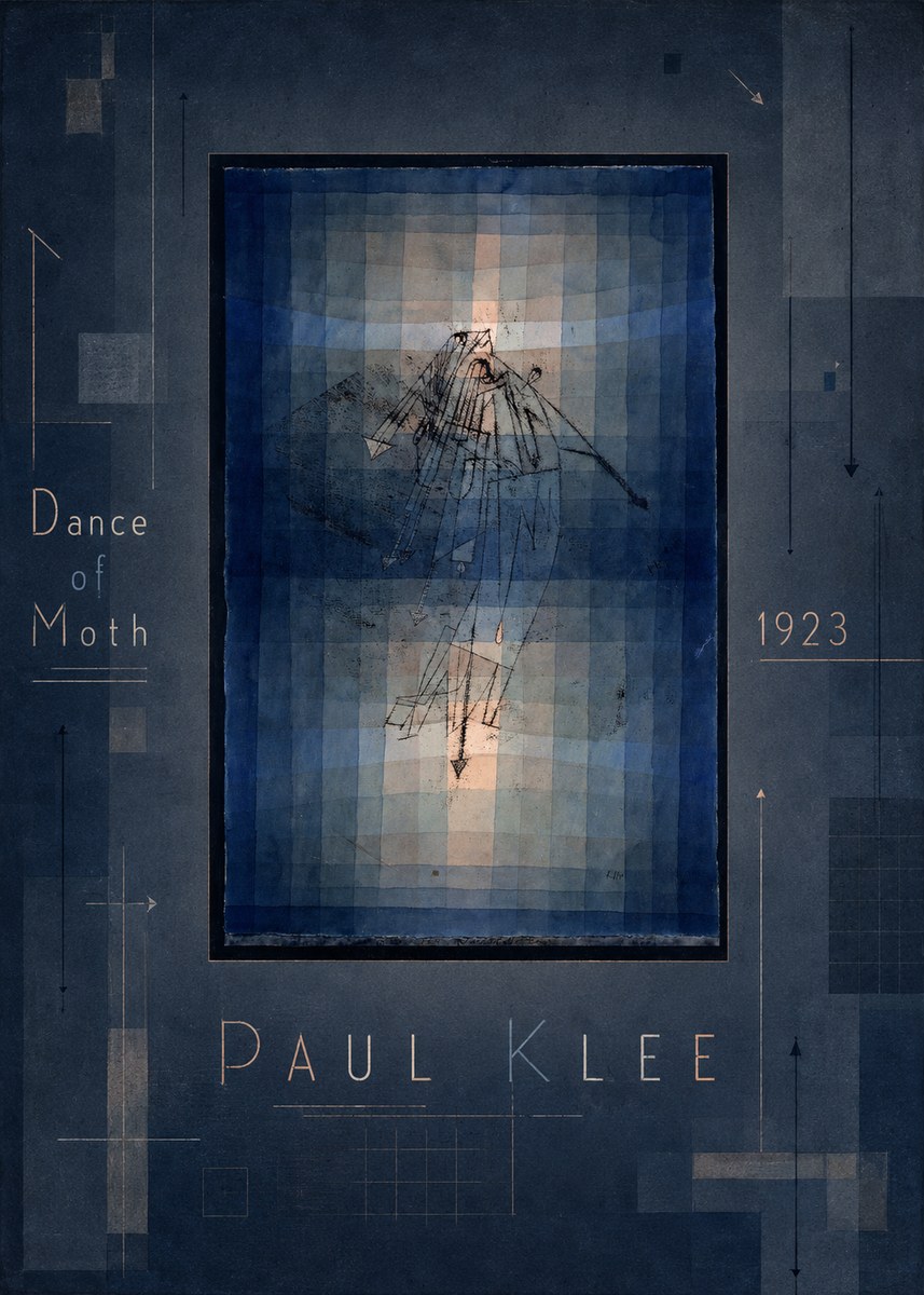 Paul Klee Dance of Moth No3 - Plakat
