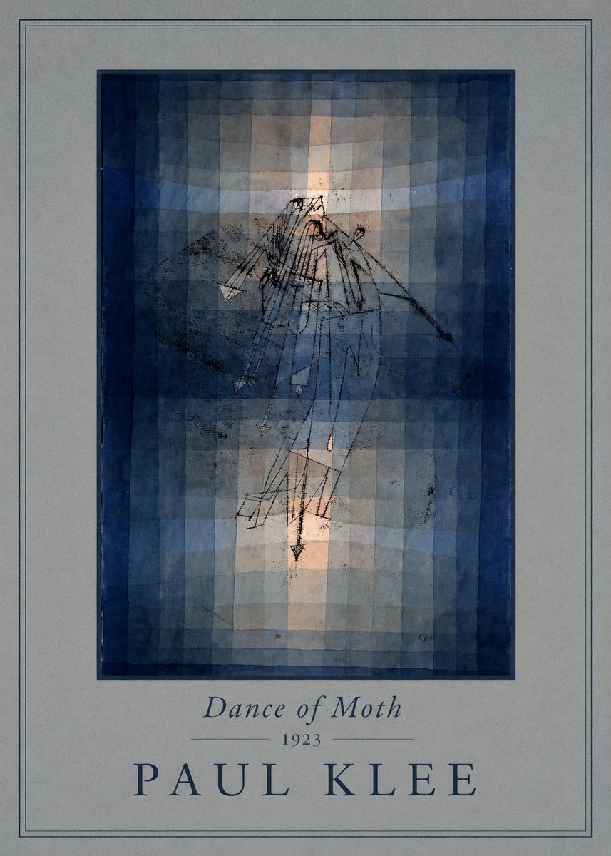 Paul Klee Dance of Moth No4 - Plakat