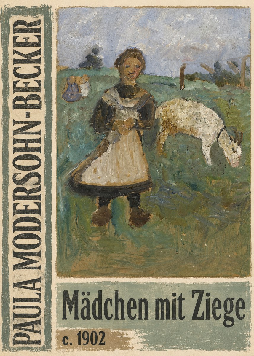 Paula Modersohn-Becker Mädchen Mit Ziege No4 - Plakat