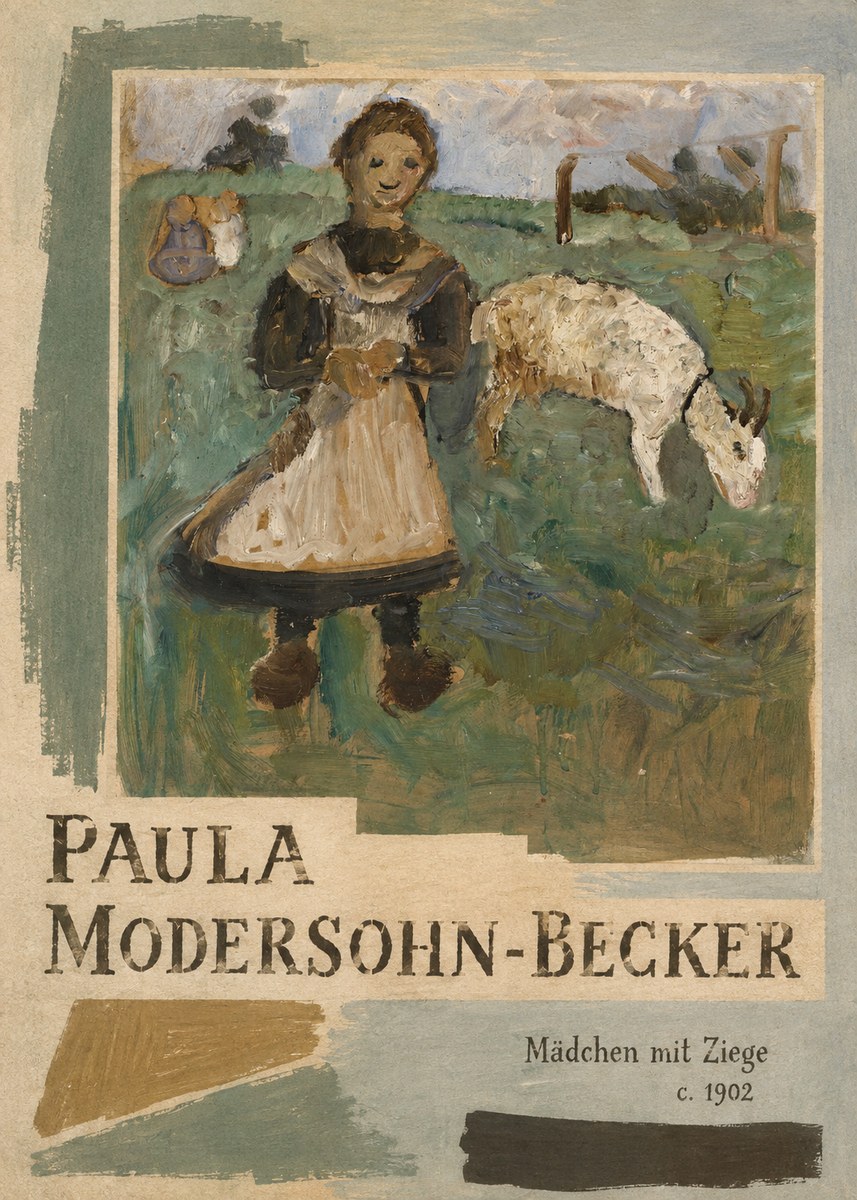 Paula Modersohn-Becker Mädchen Mit Ziege No5 - Plakat