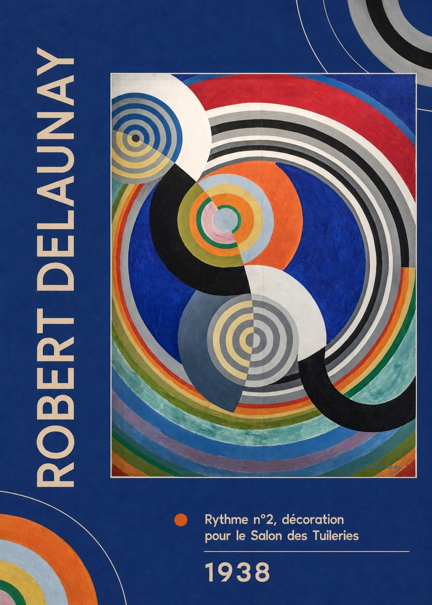Robert Delaunay Rythme N°2, Décoration Pour Le Salon Des Tuileries No2 - Plakat