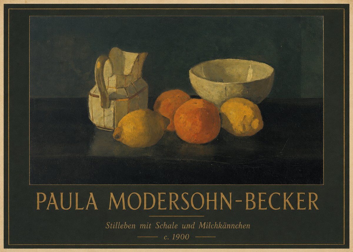 Paula Modersohn-Becker Stilleben Mit Schale Und Milchkännchen No1 - Plakat