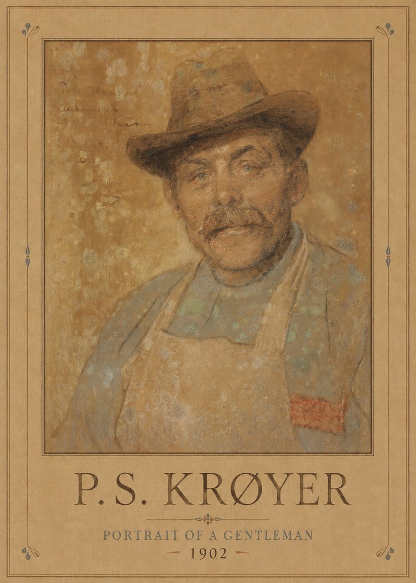 P.S. Krøyer Portrait of a Gentleman No1 - Plakat