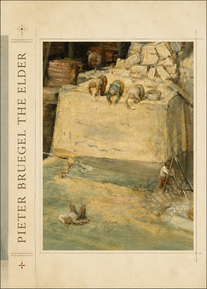 Pieter Bruegel Figures on the Embankment No2 - Plakat