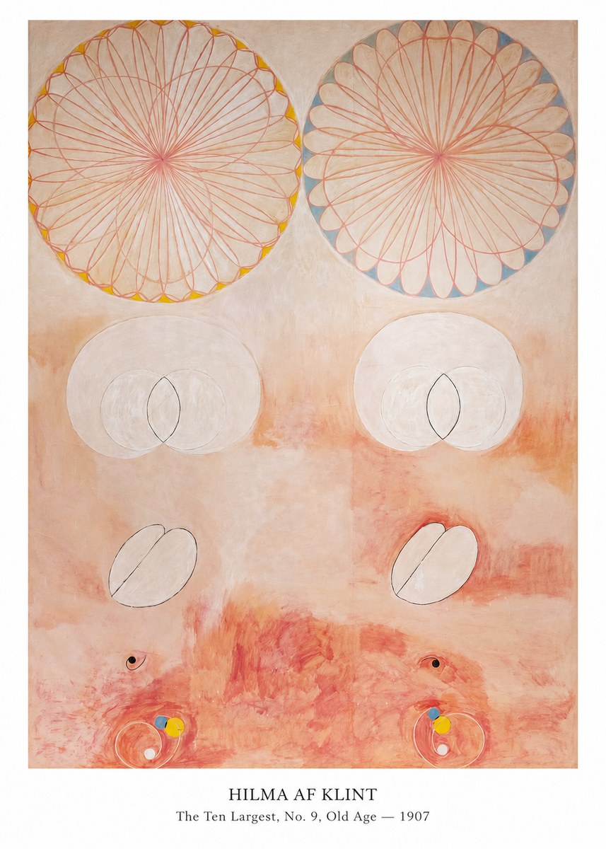 Hilma af Klint The Ten Largest, No. 9, Old Age – 1907 No5 - Plakat