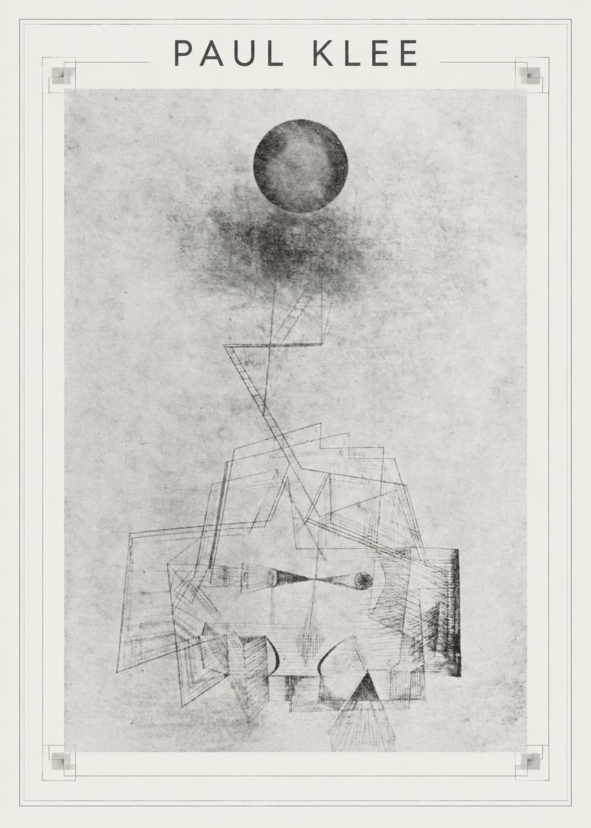 Paul Klee Abstract Study with Sphere and Ladder No1 - Plakat
