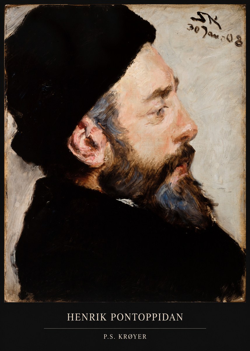 P.S. Krøyer Henrik Pontoppidan No5 - Plakat