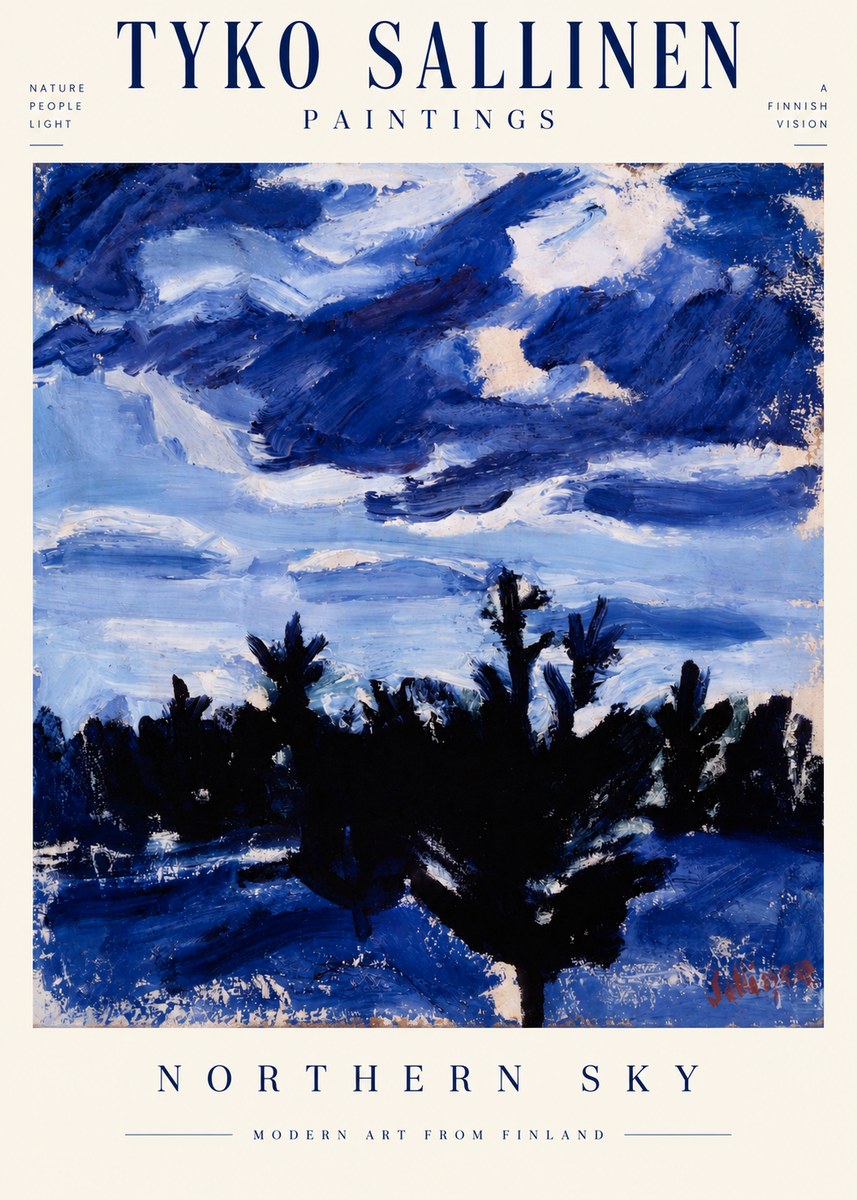 Tyko Sallinen Northern Sky No3 - Plakat