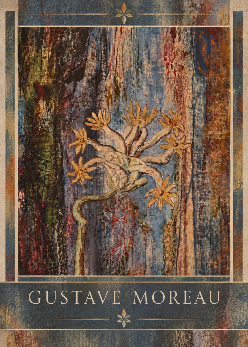 Gustave Moreau Fleur Mystérieuse No6 - Plakat