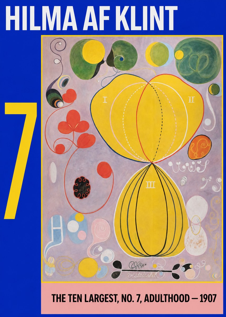 Hilma af Klint The Ten Largest, No. 7, Adulthood No3 - Plakat