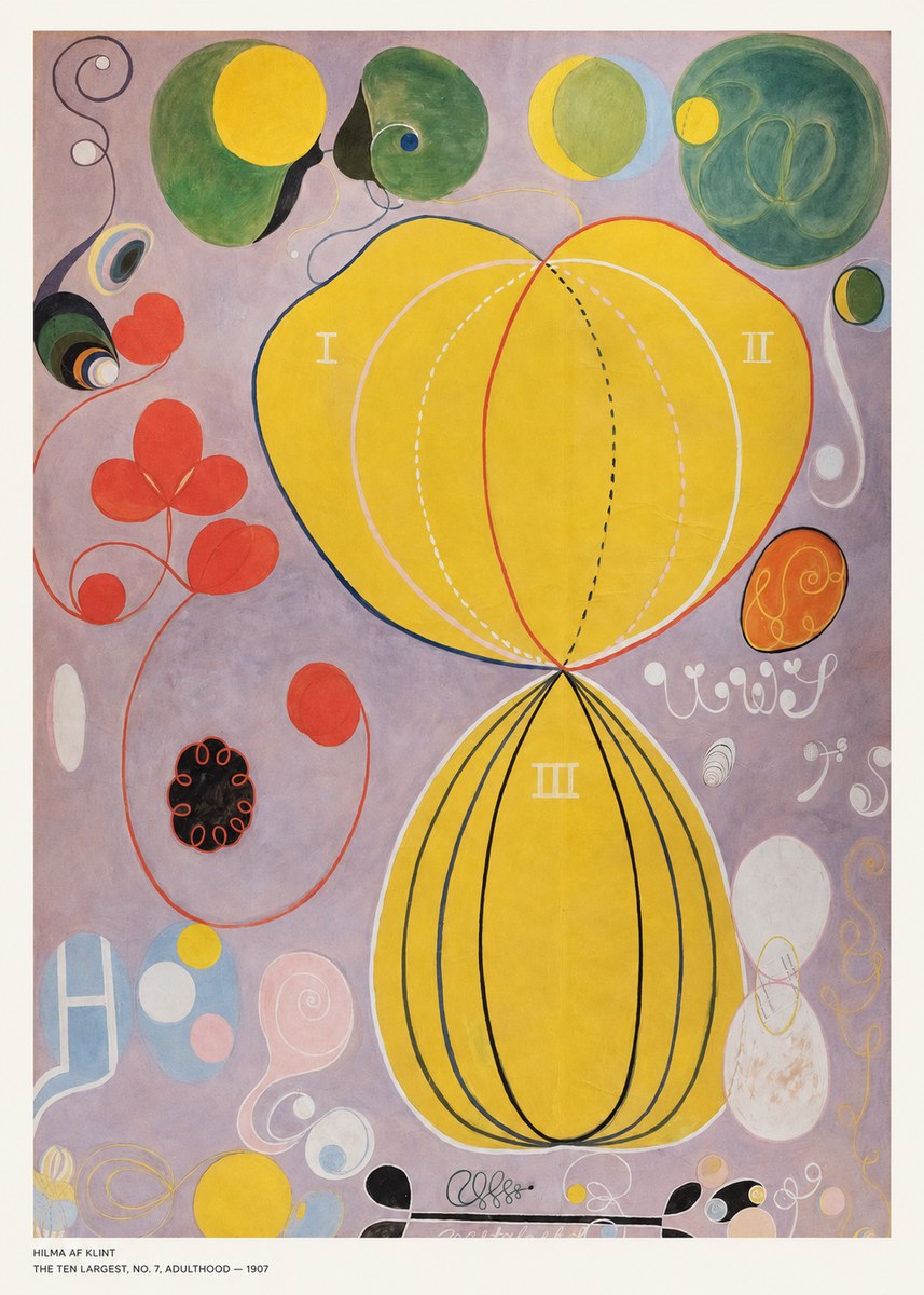 Hilma af Klint The Ten Largest, No. 7, Adulthood No5 - Plakat