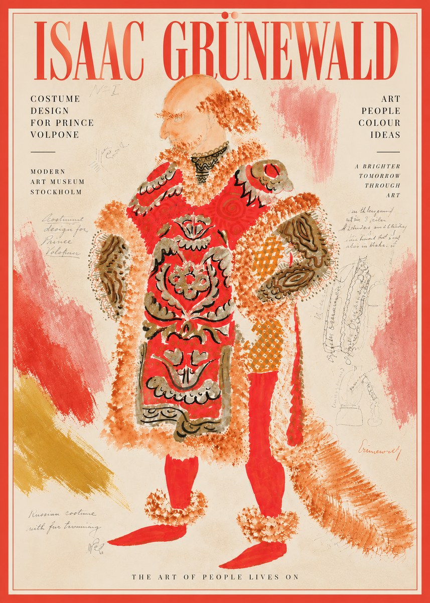 Isaac Grünewald Costume Design for a Theatre Production No6 - Plakat