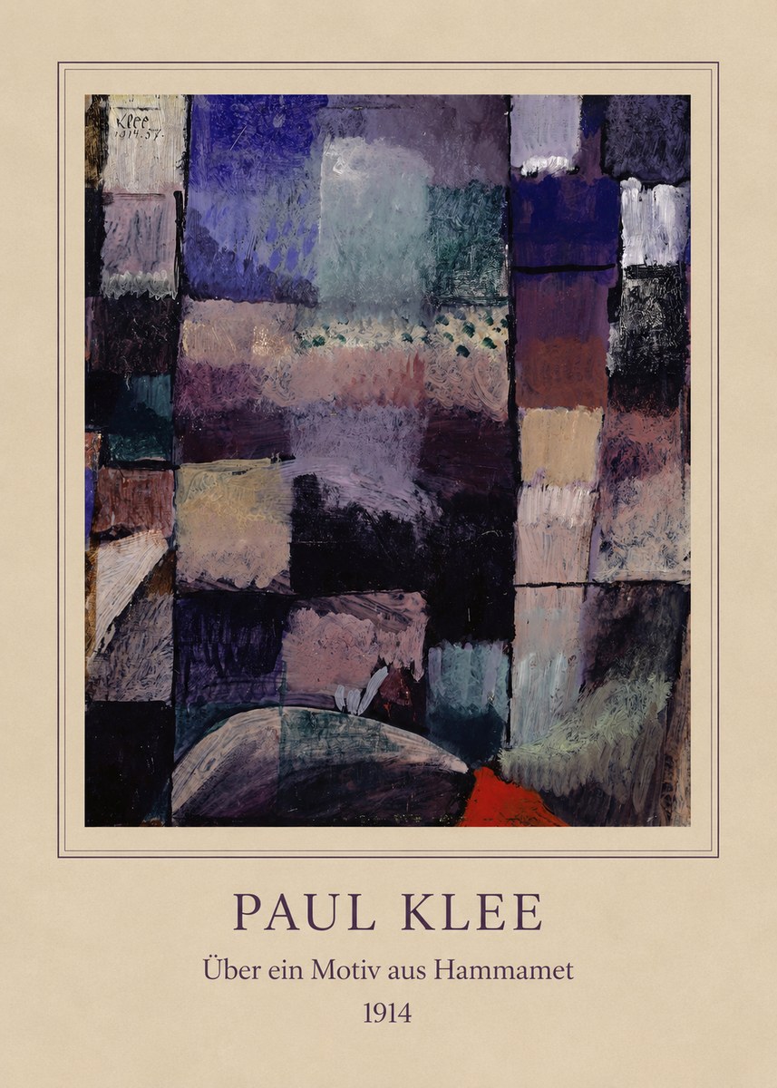 Paul Klee Über Ein Motiv Aus Hammamet No4 - Plakat