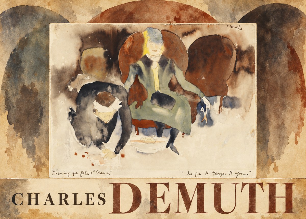 Charles Demuth Drawing for Zola's "Nana" No6 - Plakat