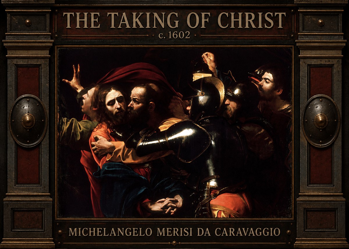 Michelangelo Merisi da Caravaggio The Taking of Christ II No4 - Plakat