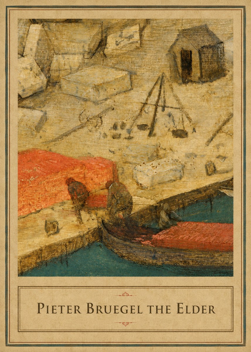 Pieter Bruegel A Harbor Scene Detail No1 - Plakat