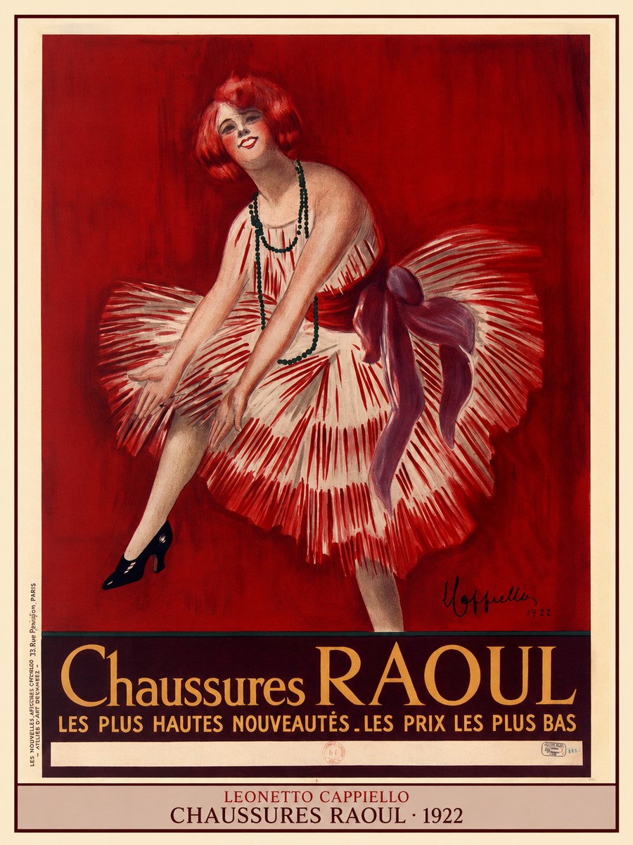 Leonetto Cappiello Chaussures Raoul No4 - Plakat