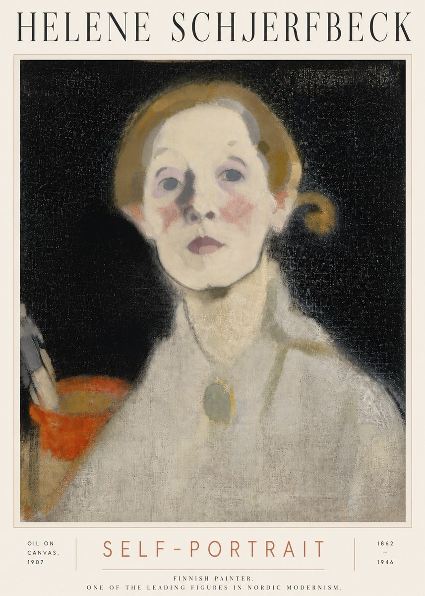 Helene Schjerfbeck Self-portrait No6 - Plakat