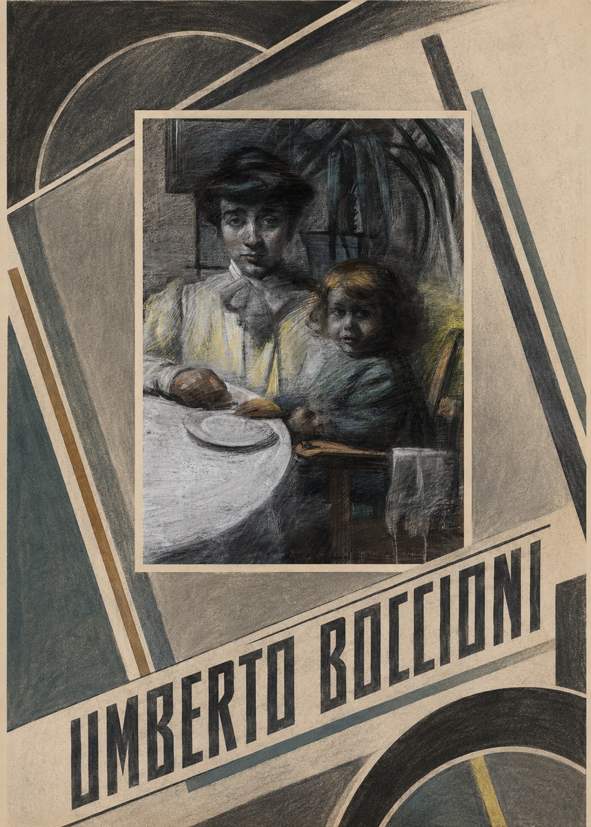 Umberto Boccioni Mother and Sister No2 - Plakat