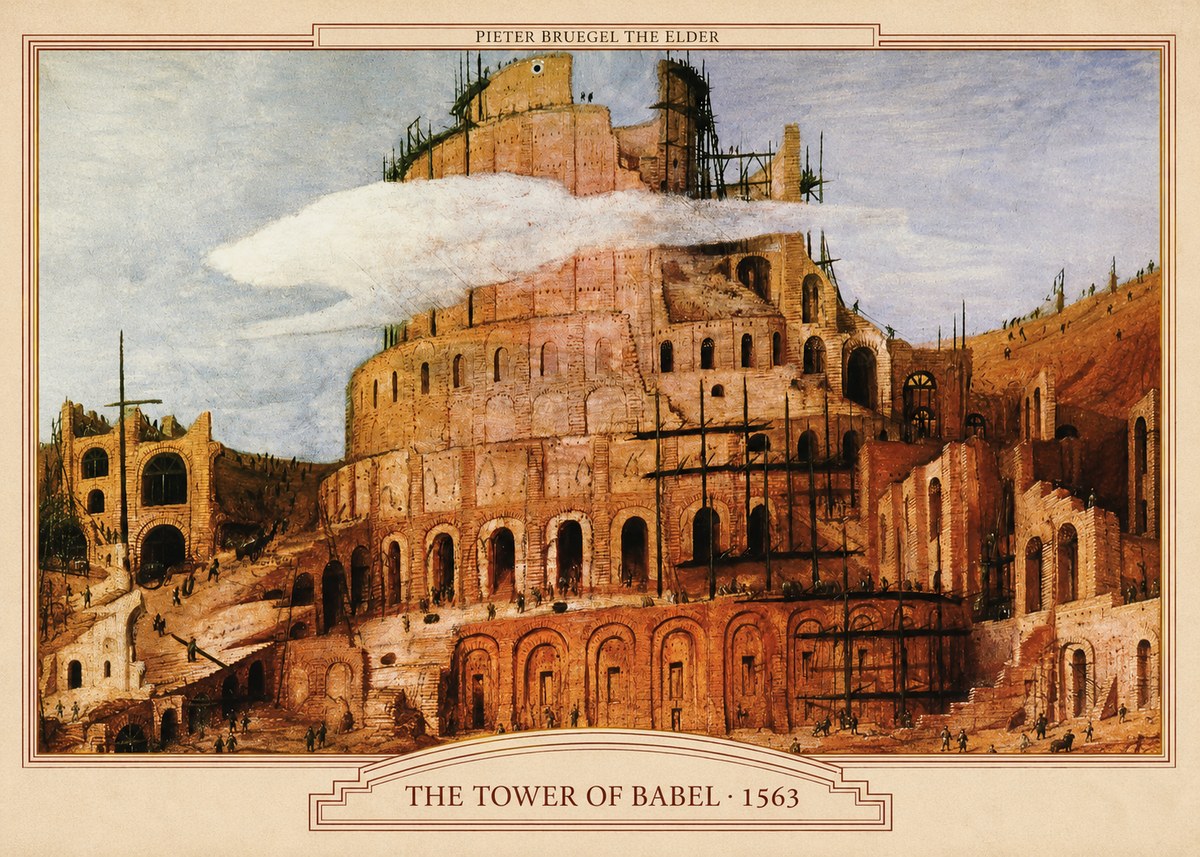 Pieter Bruegel The Tower of Babel XI No5 - Plakat