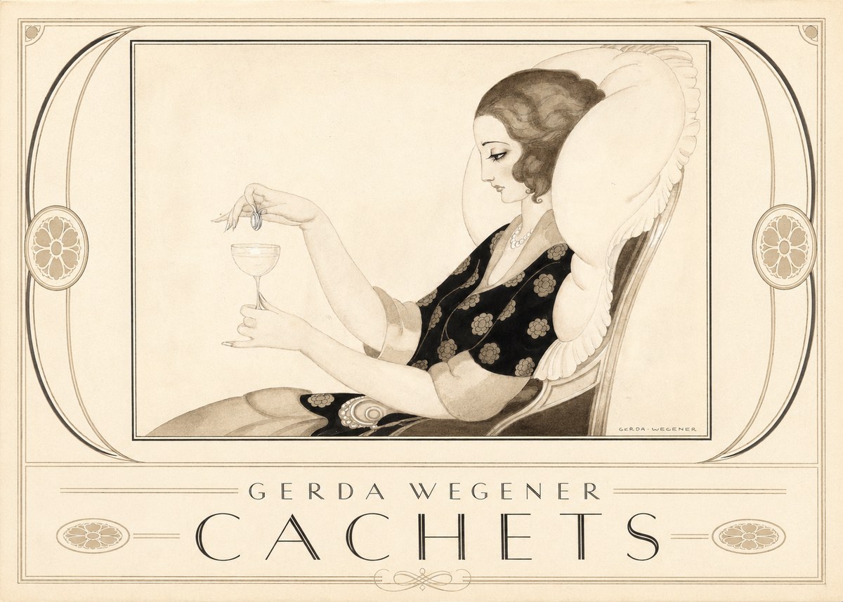 Gerda Wegener Cachets No1 - Plakat