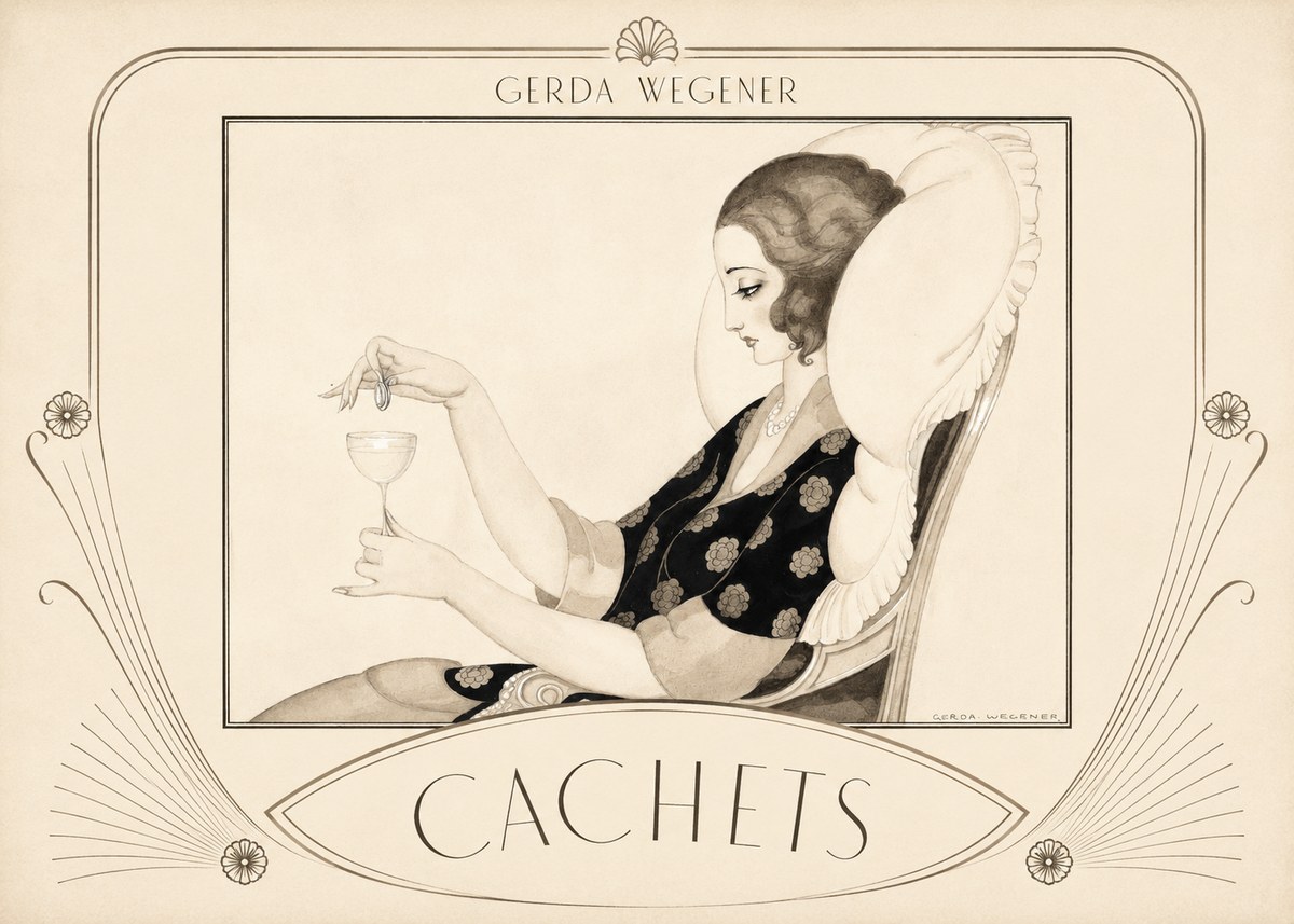 Gerda Wegener Cachets No3 - Plakat