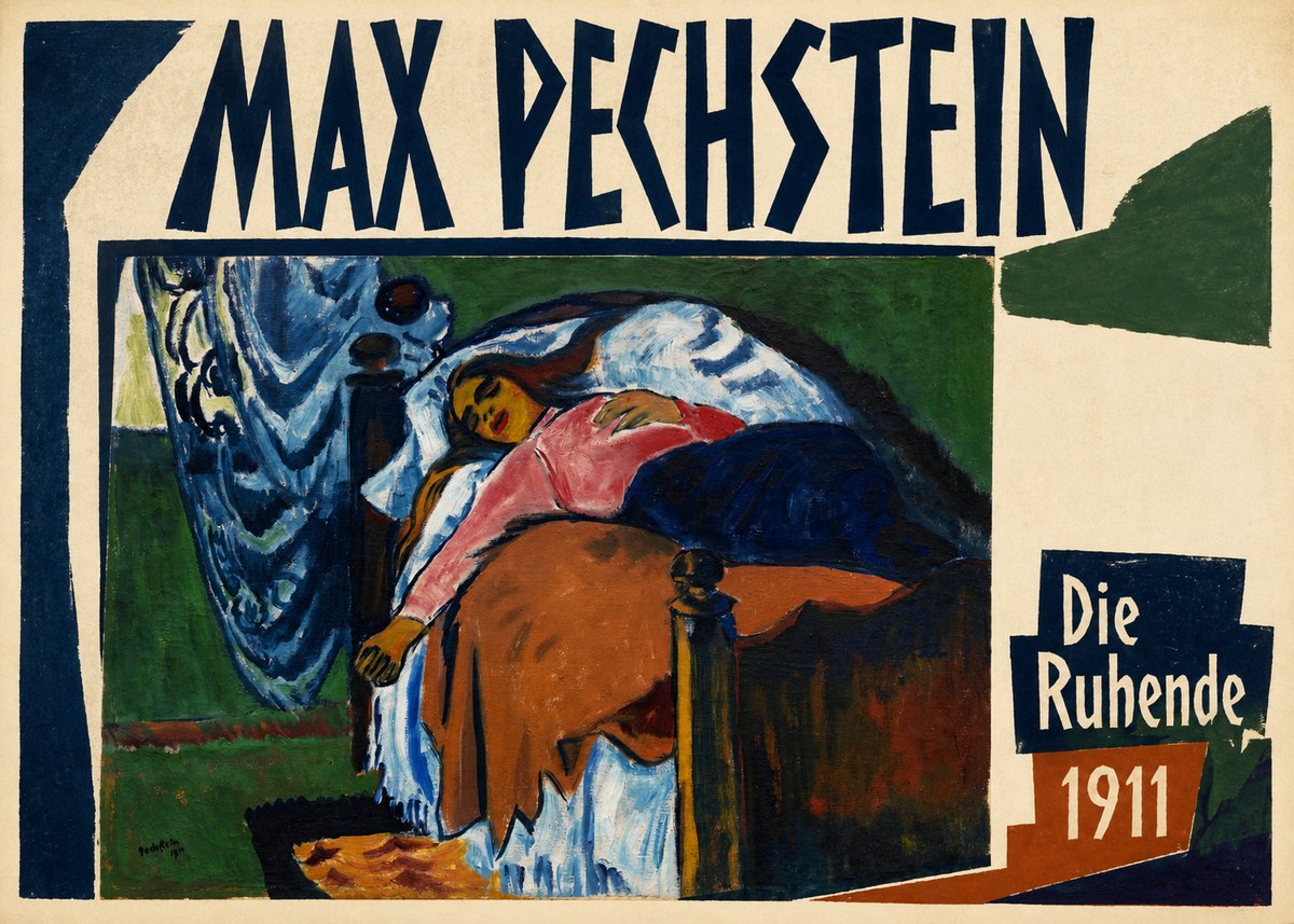 Max Pechstein Die Ruhende No3 - Plakat