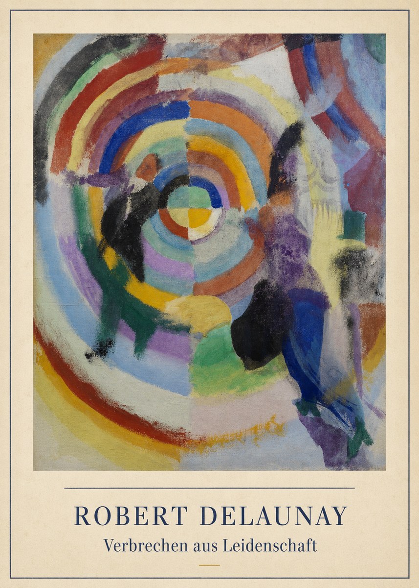 Robert Delaunay Verbrechen Aus Leidenschaft No3 - Plakat