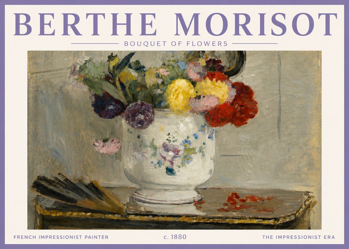 Berthe Morisot Bouquet of Flowers No4 - Plakat