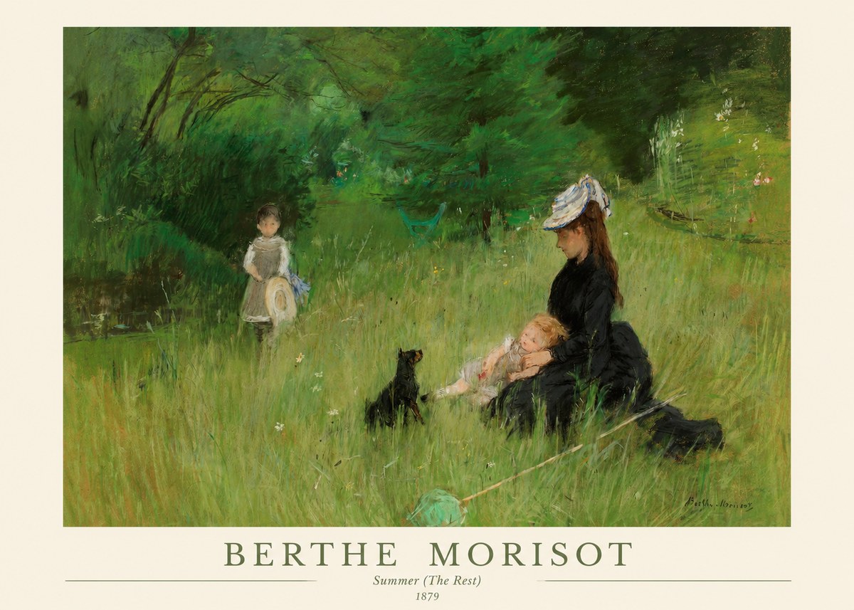 Berthe Morisot Summer (the Rest) No1 - Plakat