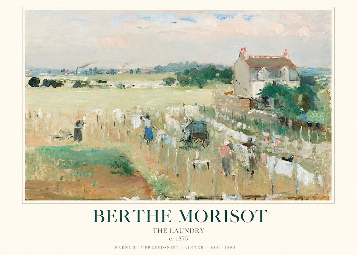 Berthe Morisot The Laundry No1 - Plakat