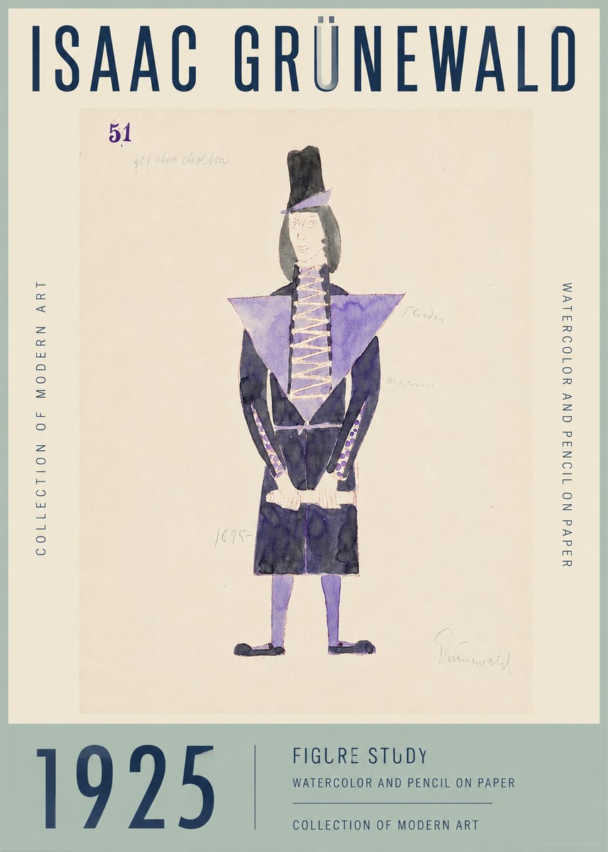 Isaac Grünewald Figure Study, 1925 No3 - Plakat