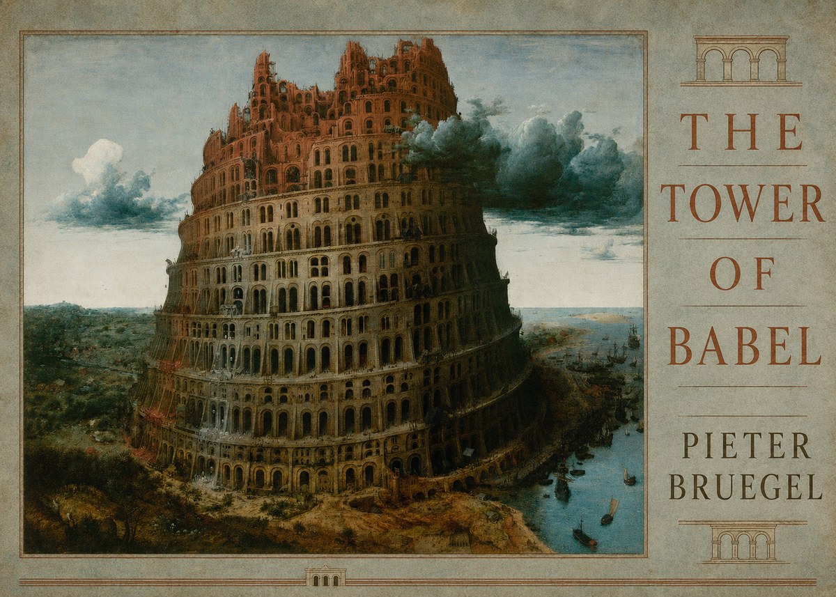 Pieter Bruegel The Tower of Babel XII No3 - Plakat