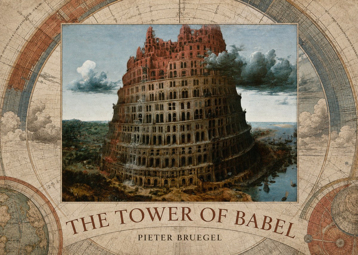 Pieter Bruegel The Tower of Babel XII No5 - Plakat