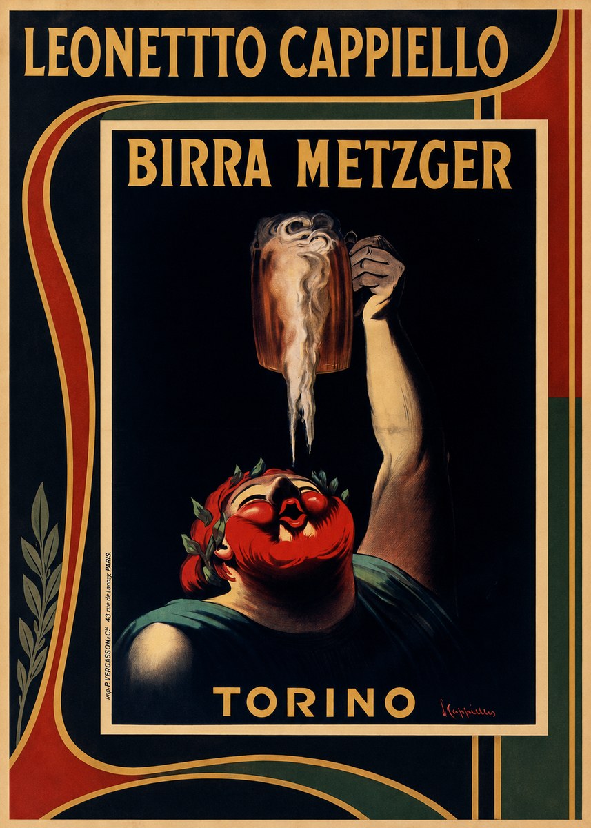 Leonetto Cappiello Birra Metzger No1 - Plakat