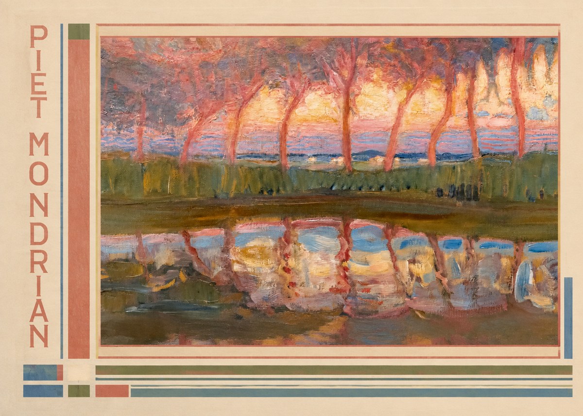 Piet Mondrian Willows No2 - Plakat