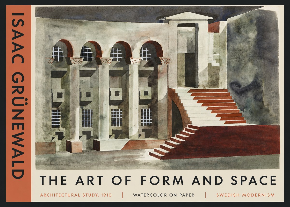 Isaac Grünewald Architectural Study, 1910 No6 - Plakat