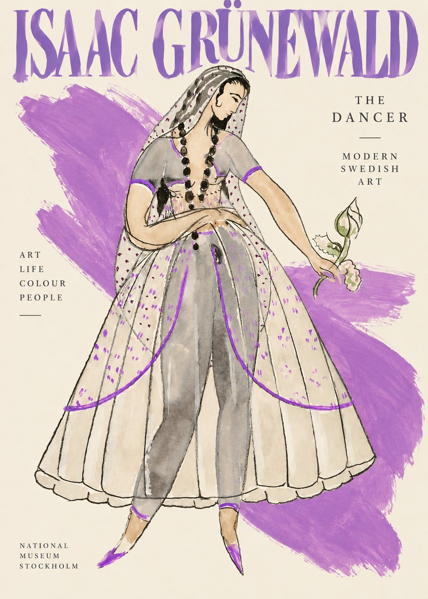 Isaac Grünewald Costume Study IV No4 - Plakat