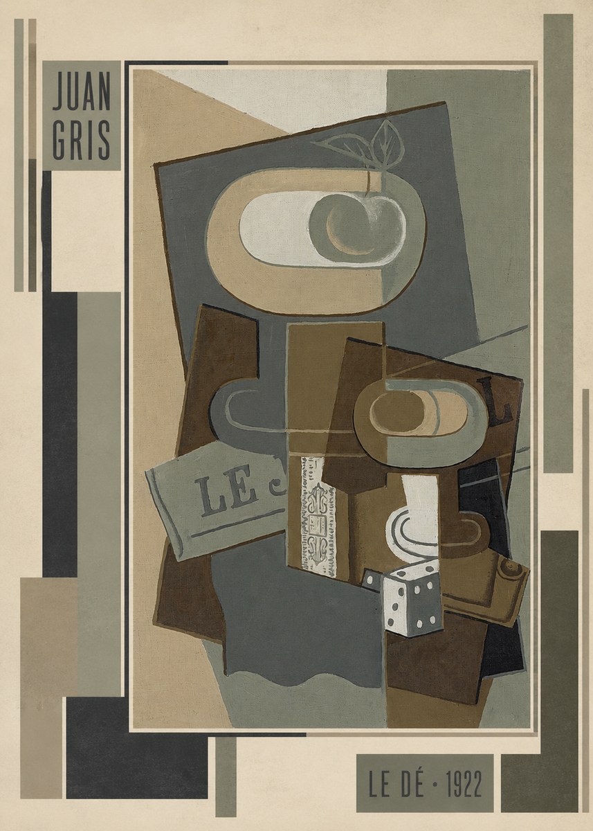 Juan Gris Le Dé No3 - Plakat
