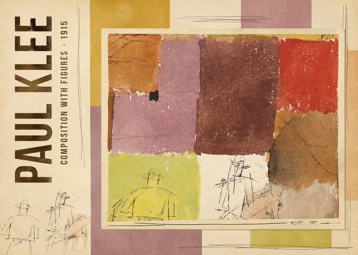 Paul Klee Composition with Figures I No3 - Plakat