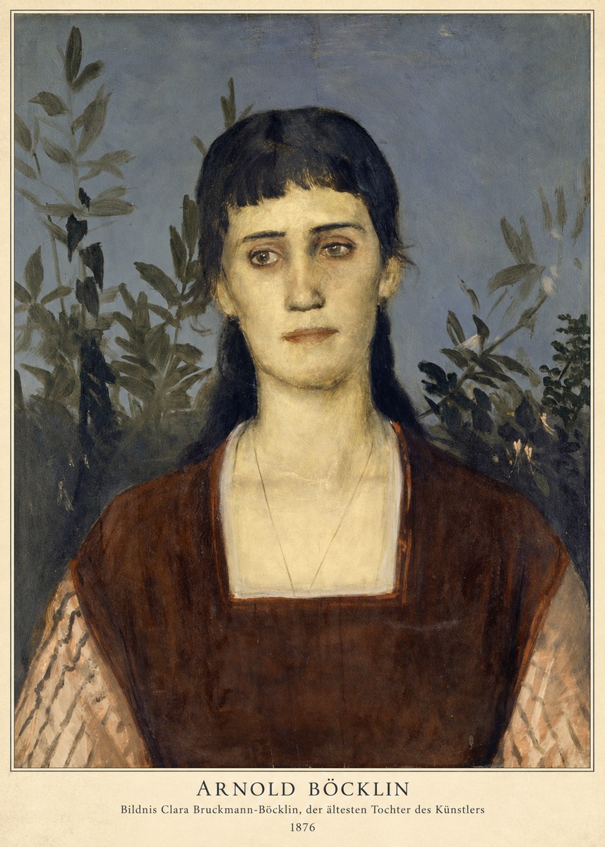 Arnold Böcklin Bildnis Clara Bruckmann-böcklin, Der Ältesten Tochter Des Künstlers No2 - Plakat